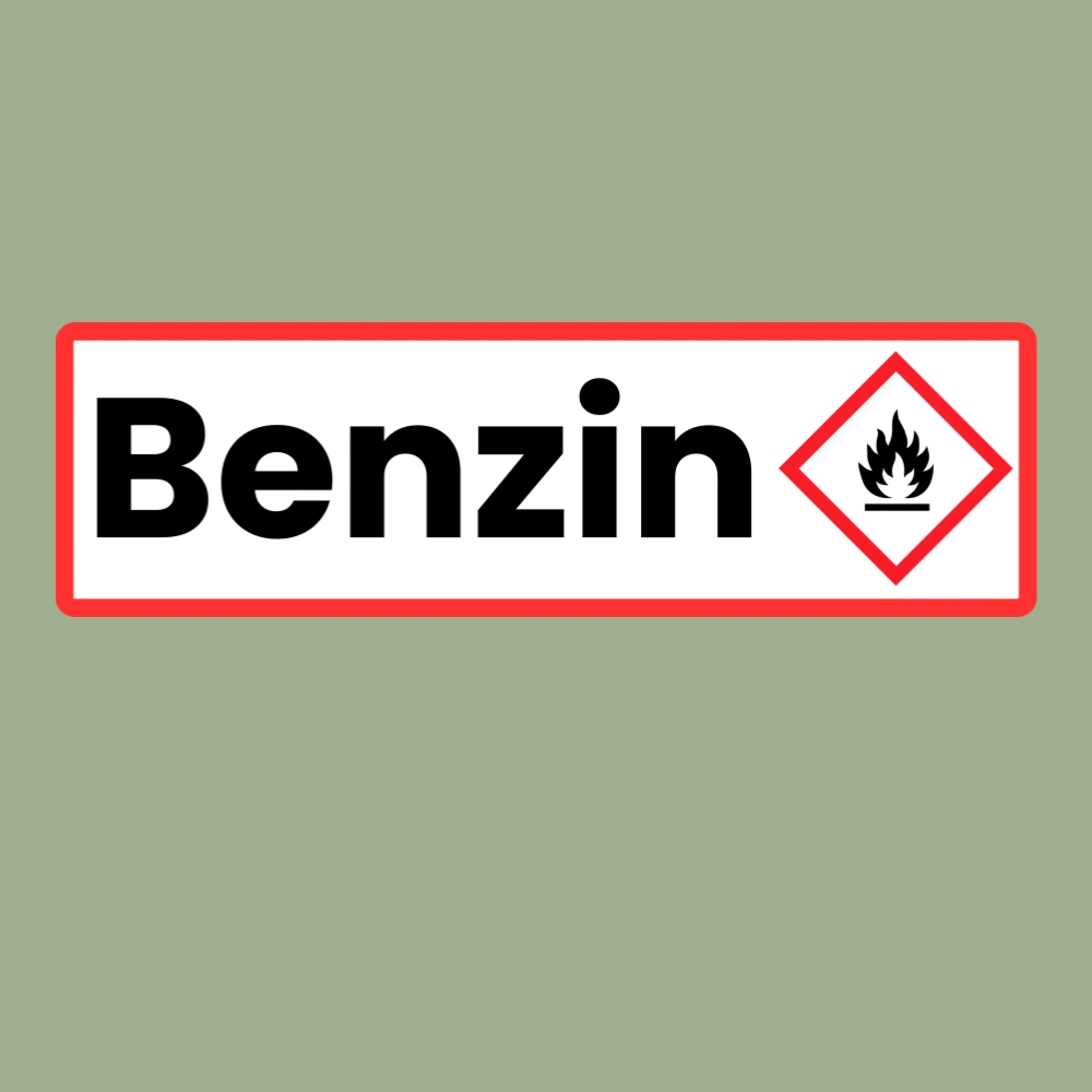Benzin klistermærke