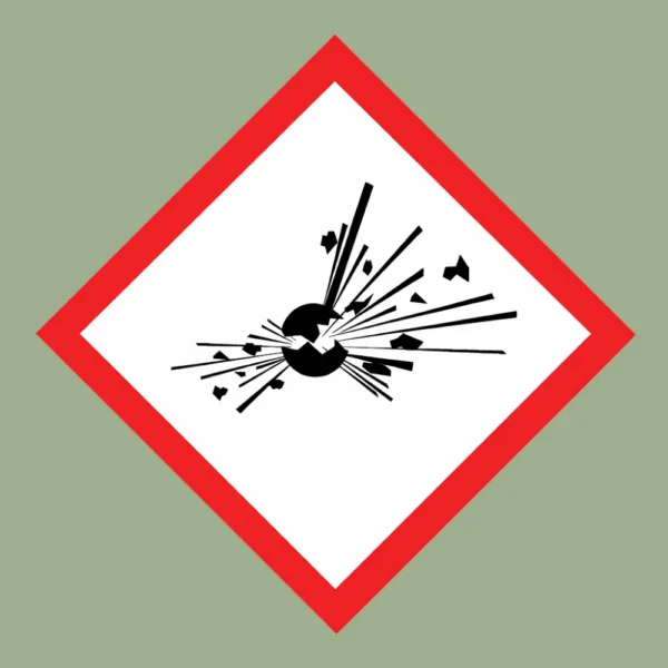 Explosion faresymbol - Klistermærker