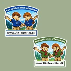 Kom og bliv en del af fællesskabet klistermærke
