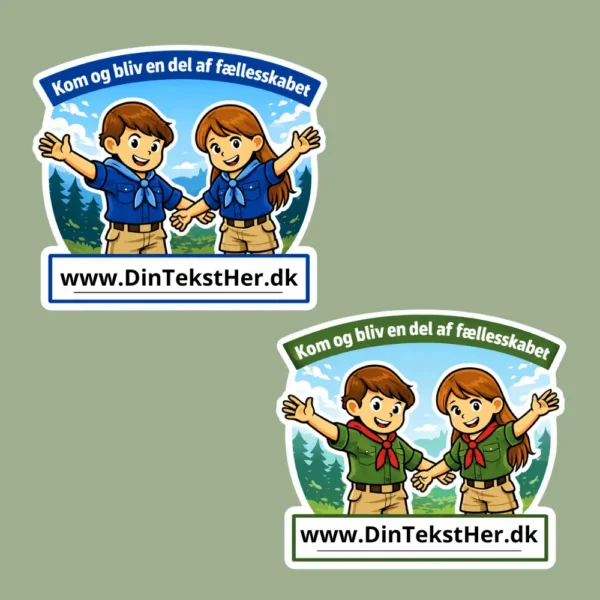 Kom og bliv en del af fællesskabet klistermærke