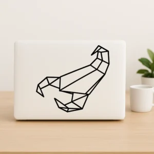Origami skorpion sticker klistermærke