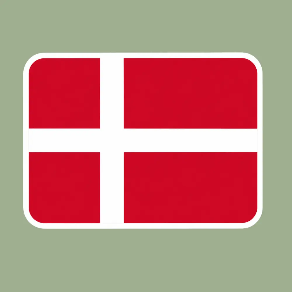 Dannebrog klistermærke
