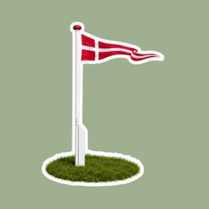 Flagstand med vimpel klistermærke