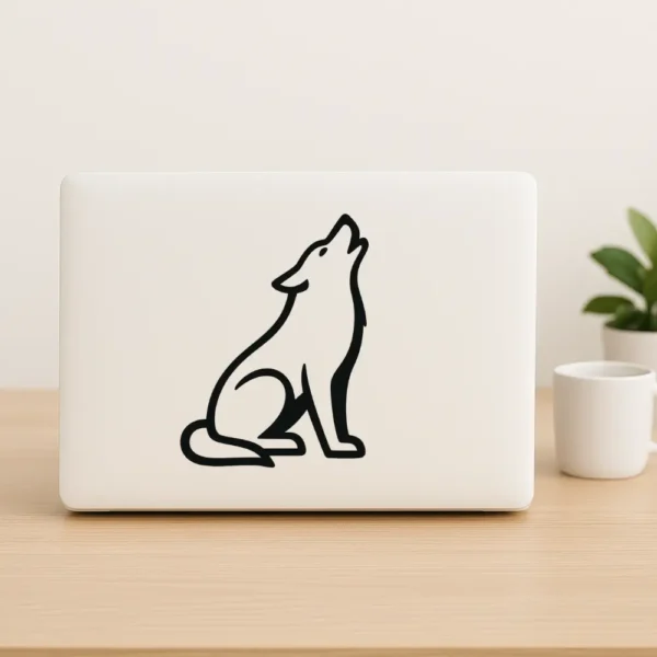 Ulv der hyler - sticker