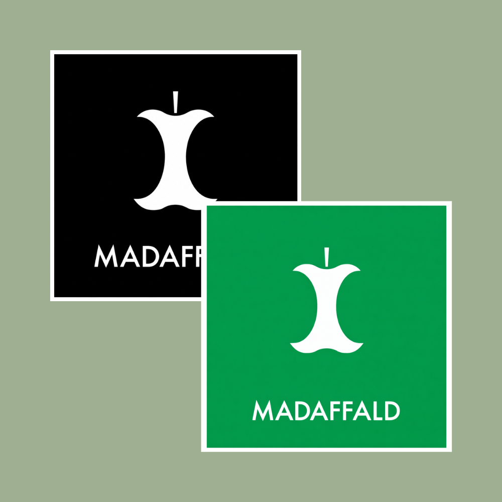 Madaffald affaldssortering klistermærke