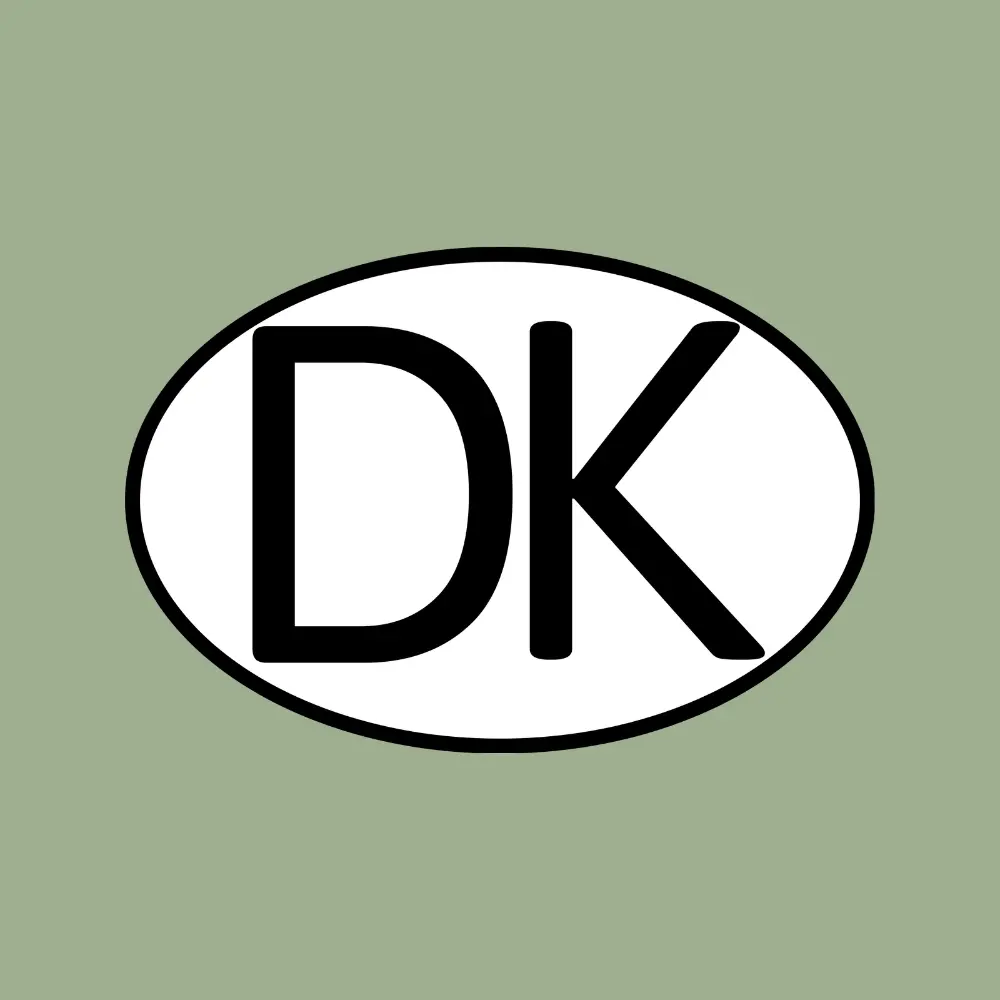 DK klistermærke til bil og campingvogn - Billede 2