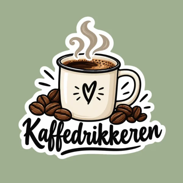 Kaffedrikkeren klistermærke