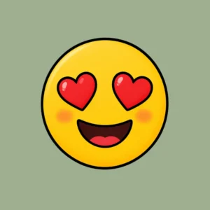forelsket smiley