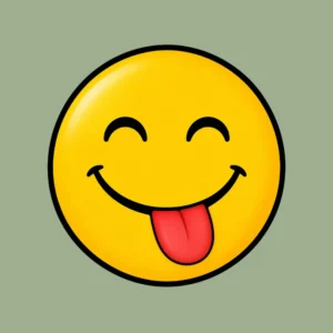 smiley der rækker tunge
