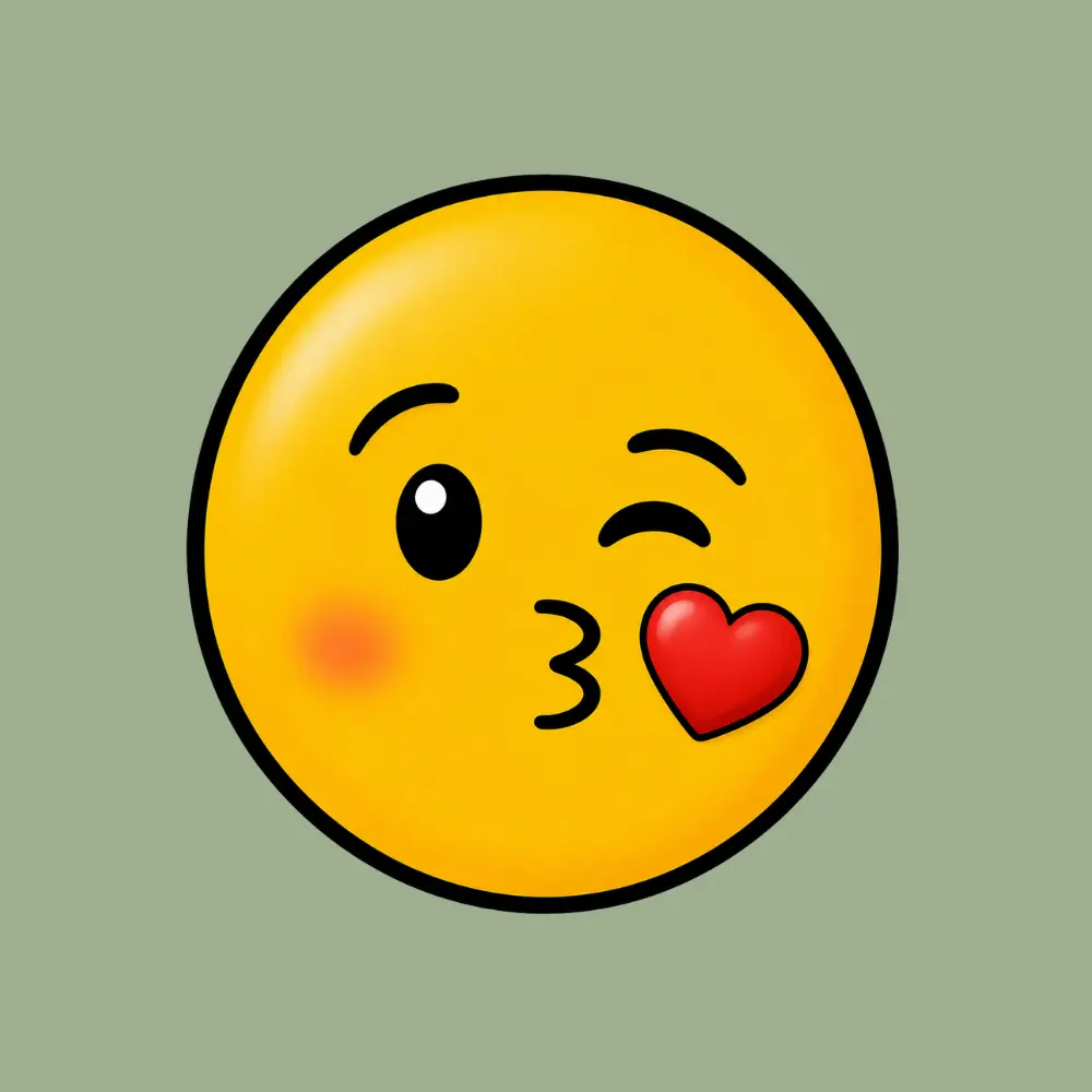 Smiley der kysser