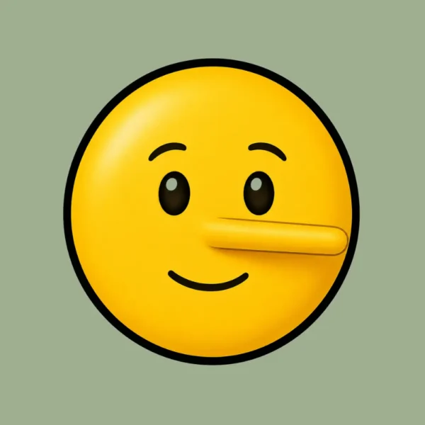 smiley med lang næse